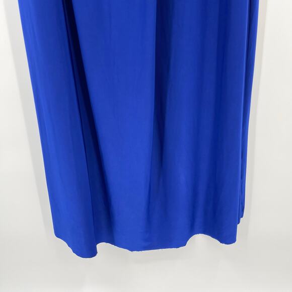 MISA Los Angeles | Thora Dress in Cobalt Blue Venezia Jersey One Shoulder Maxi M - Picture 7 of 14